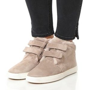 Rag & Bone Kent Desert Velcro Furry Sherpa Sneakers Size 11